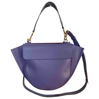 Pre-owned Wandler Hortensia Purple Leather Handbag