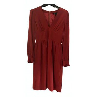 Pre-owned Marc By Marc Jacobs Silk Mid-length Dress In Red