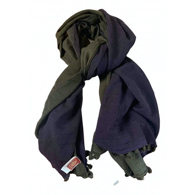 Pre-owned Dondup Wool Stole In Green