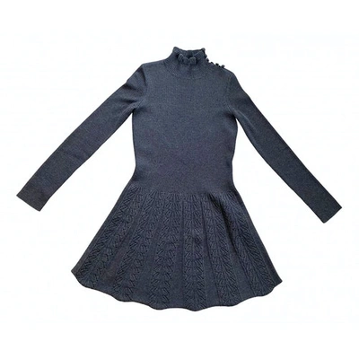 Pre-owned See By Chloé Wool Dress In Anthracite