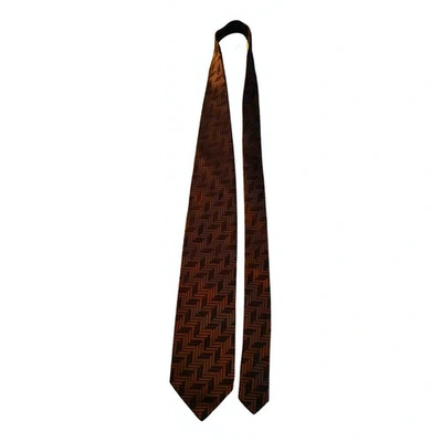 Pre-owned Dolce & Gabbana Silk Tie In Brown