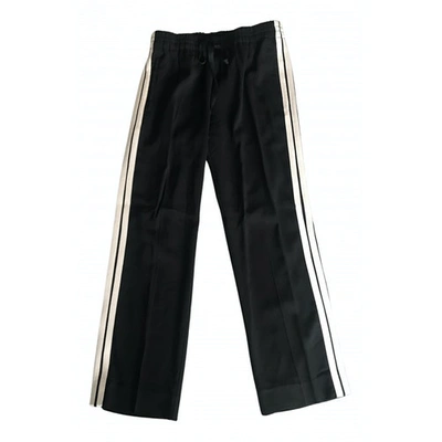 Pre-owned Zadig & Voltaire Black Spandex Trousers