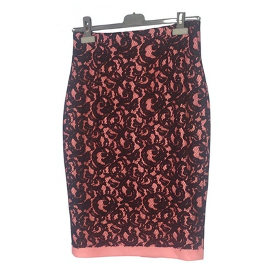 Pre-owned Msgm Wool Mid-length Skirt In Multicolour