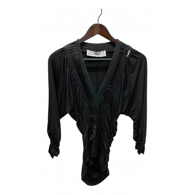 Pre-owned Elisabetta Franchi Silk Blouse In Black