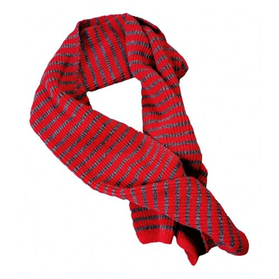 Pre-owned Max & Co Wool Scarf In Red