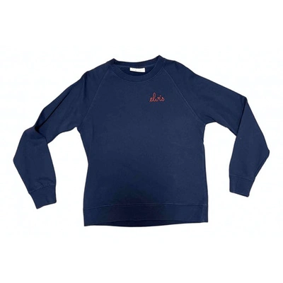 Pre-owned Maison Labiche Blue Cotton Top