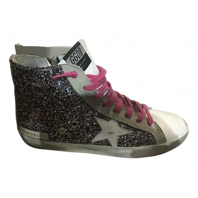 Pre-owned Golden Goose Francy Pink Glitter Trainers