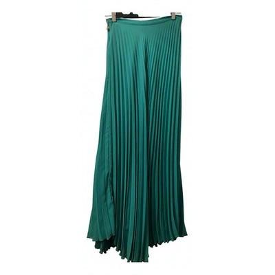 Pre-owned Mangano Maxi Skirt In Green