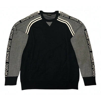 Pre-owned Emporio Armani Black Cotton Knitwear & Sweatshirts