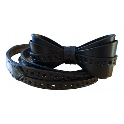 Pre-owned Claudie Pierlot Black Leather Belt