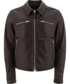 TOM FORD TOM FORD MEN'S BROWN OTHER MATERIALS OUTERWEAR JACKET,BW410TFL855M08 54
