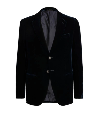 Giorgio Armani Tailored Blazer In Blue