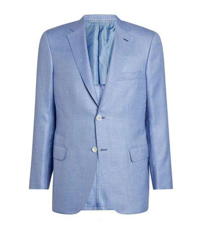 Brioni Men's Soft Cashmere-blend Sport Jacket In Sky Blue