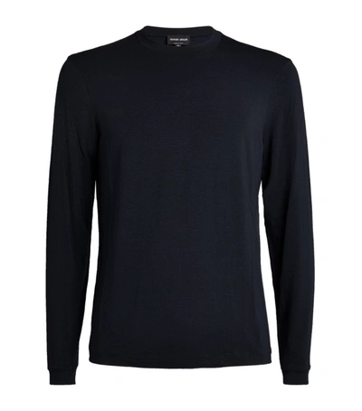 Giorgio Armani Long-sleeved T-shirt In Multi