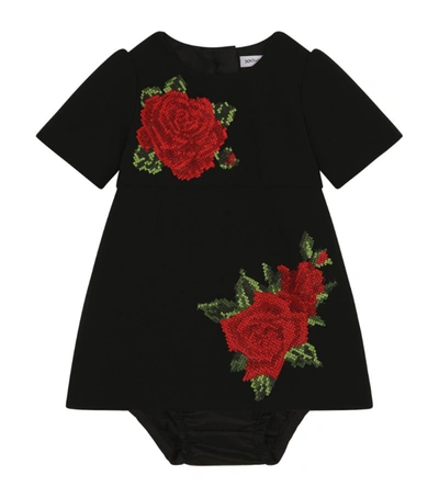 Dolce & Gabbana Babies' Kids Rose Dress And Bloomers (3-30 Months)