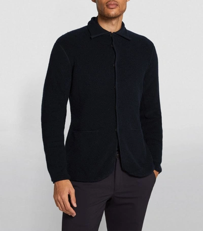Giorgio Armani Cashmere-blend Jacket In Multi