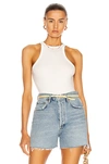 Agolde Rianne Rib Racerback Tank Bodysuit
