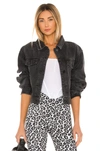 Sndys Lounge Laurent Denim Jacket In Black