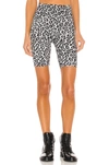 Afrm Khloe Tie Dye Bike Shorts In Spring Leopard