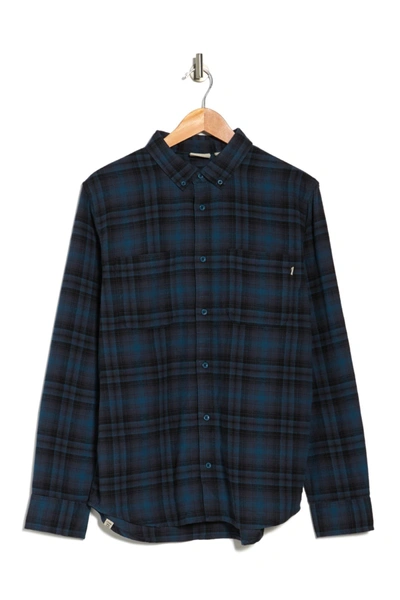 Vans Holloway Major Plaid Flannel In Major Blue