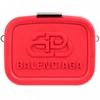 BALENCIAGA RED CLUTCH BAG WITH BELT & LOGO,638324/JEW1Y/6517