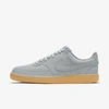 Nike Men's Court Vision Low Casual Sneakers From Finish Line In Particle Grey,wheat,black,particle Grey