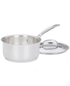 Cuisinart Chef's Classic Stainless Steel 1-qt. Covered Saucepan In Stainless Steel