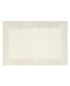 French Connection Nellore Fringe Cotton 17" X 24" Bath Rug Bedding In Ivory