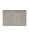 French Connection Nellore Fringe Cotton 17" X 24" Bath Rug Bedding In Taupe Grey