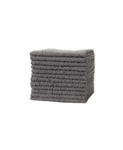 Sunham Soft Spun 12-pc. Washcloth Set Bedding In Grey