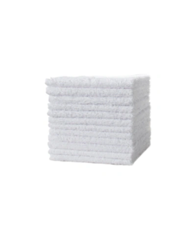 Sunham Soft Spun 12-pc. Washcloth Set Bedding In White