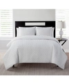 Vcny Home Nina Embossed Comforter Set, Twin Xl In White
