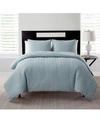 Vcny Home Nina Embossed Comforter Set, King In Blue