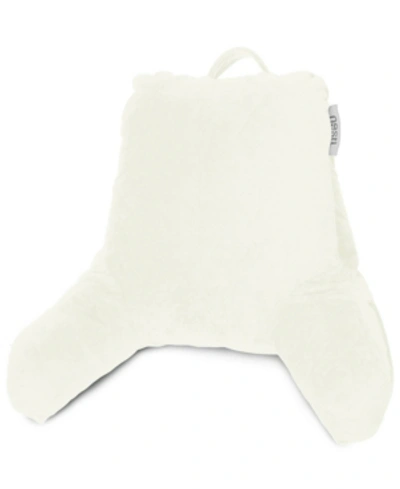 Nestl Bedding Shredded Memory Foam Reading Backrest Pillow, Petite In Off White