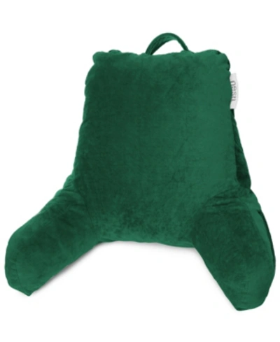 Nestl Bedding Shredded Memory Foam Reading Backrest Pillow, Petite In Hunter Green