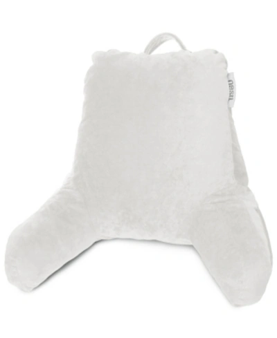 Nestl Bedding Shredded Memory Foam Reading Backrest Pillow, Medium In White