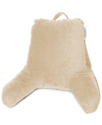 Nestl Bedding Shredded Memory Foam Reading Backrest Pillow, Petite In Beige Cream