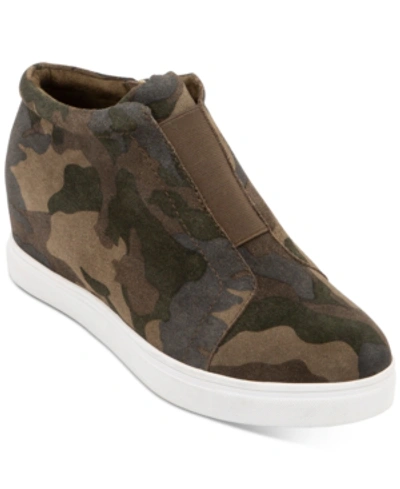 Aqua College Glady Waterproof Sneakers, Created For Macy's Women's Shoes In Camo Suede