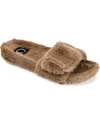 Journee Collection Journee Eara Faux Fur Slipper In Brown
