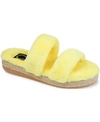 Journee Collection Relaxx Womens Slip-on Slippers In Yellow
