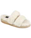 Journee Collection Relaxx Womens Slip-on Slippers In Ivory