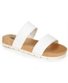 Cliffs By White Mountain Tahlie Womens Slide Sandals In White