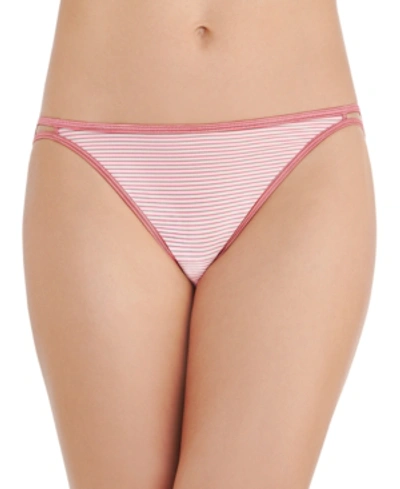 Vanity Fair Illumination String Bikini Underwear 18108 In Nh Rosy Stripe Print