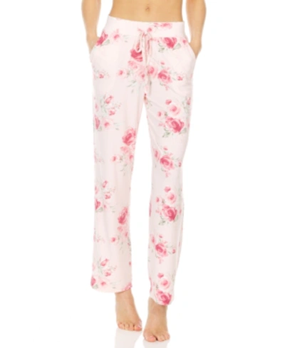 Flora By Flora Nikrooz Printed Pajama Pants In Pink