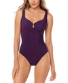Miraclesuit Escape One-piece Allover Slimming Underwire Swimsuit Women's Swimsuit In Sangria Purple