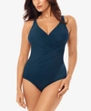 Miraclesuit Oceanus One-piece Allover Slimming Swimsuit Women's Swimsuit In Nova Blue