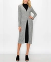 COIN WOMEN'S COZY FRONT BUTTON UP LONG SLEEVE DUSTER