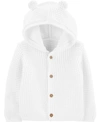 CARTER'S BABY BOYS OR GIRLS HOODED COTTON CARDIGAN SWEATER