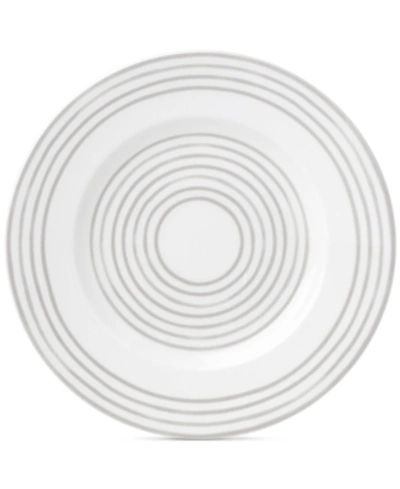 Kate Spade New York Charlotte Street West Grey Collection Accent Plate In White