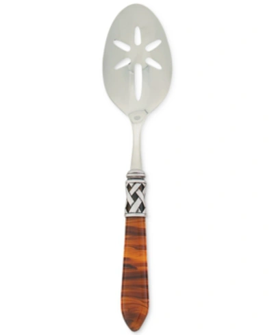 Vietri Aladdin Antique Slotted Serving Spoon In Brown